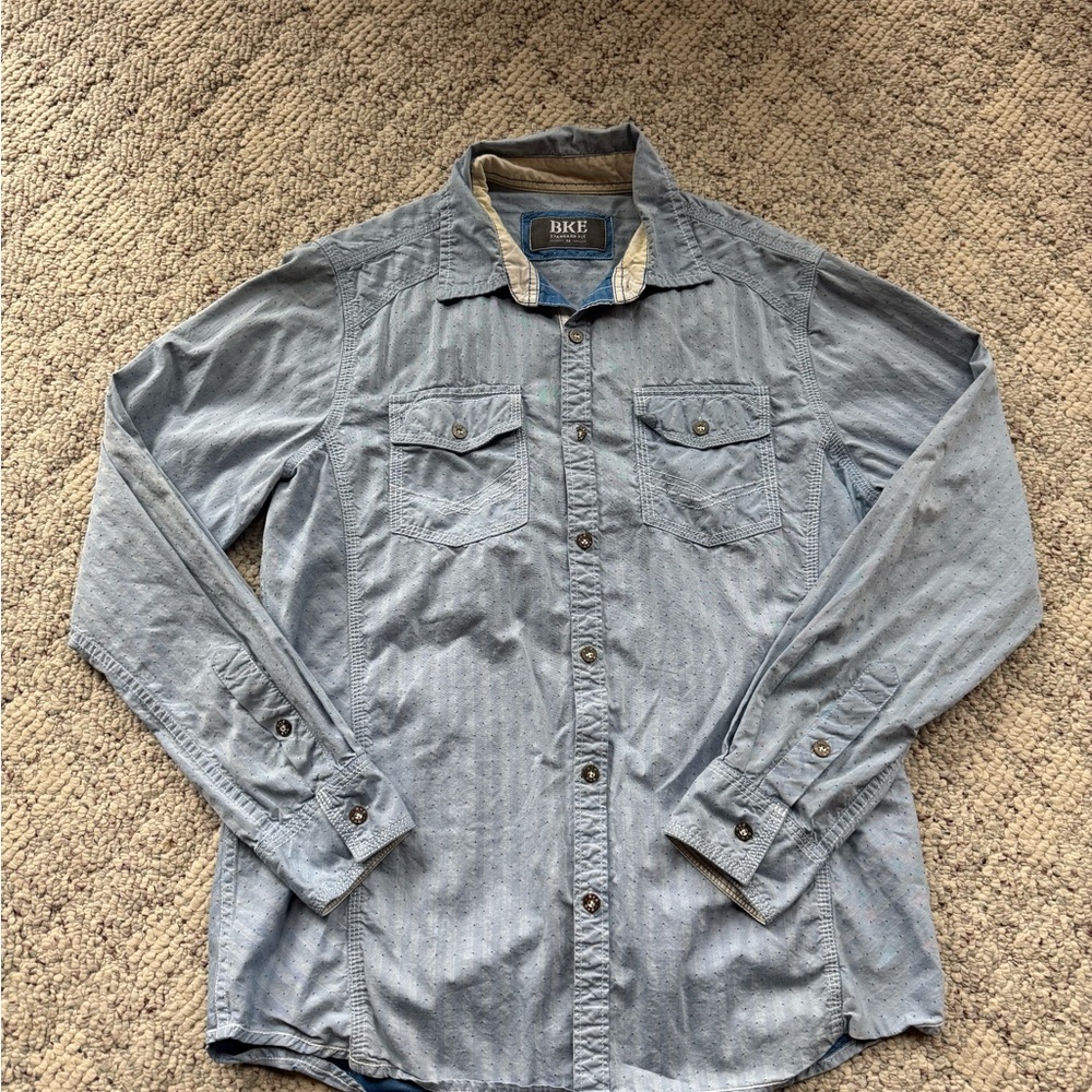 BKE Light Blue Casual Dress Shirt